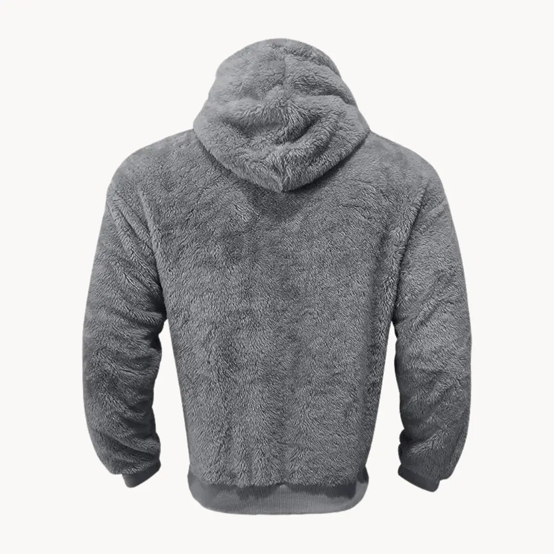 Cozy Fleece Hooded Sweatshirt With Pockets