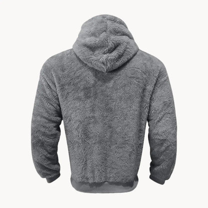 Cozy Fleece Hooded Sweatshirt With Pockets