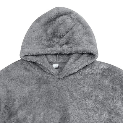 Cozy Fleece Hooded Sweatshirt With Pockets