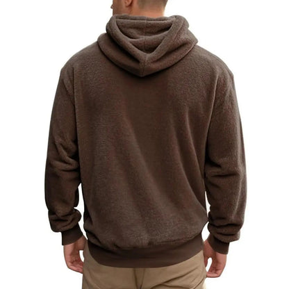 Cozy Fleece Hooded Sweatshirt With Pockets