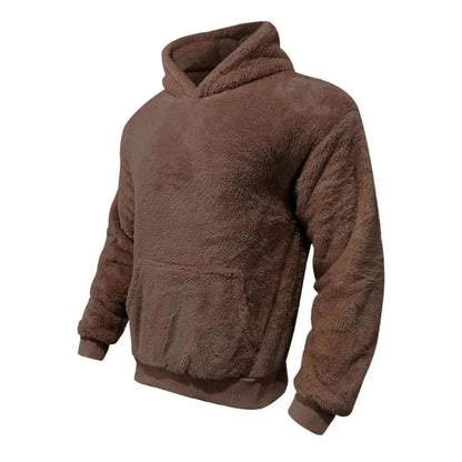Cozy Fleece Hooded Sweatshirt With Pockets