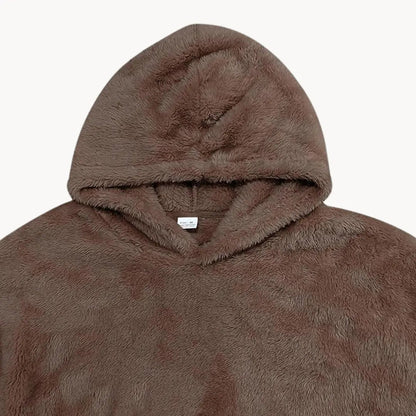 Cozy Fleece Hooded Sweatshirt With Pockets
