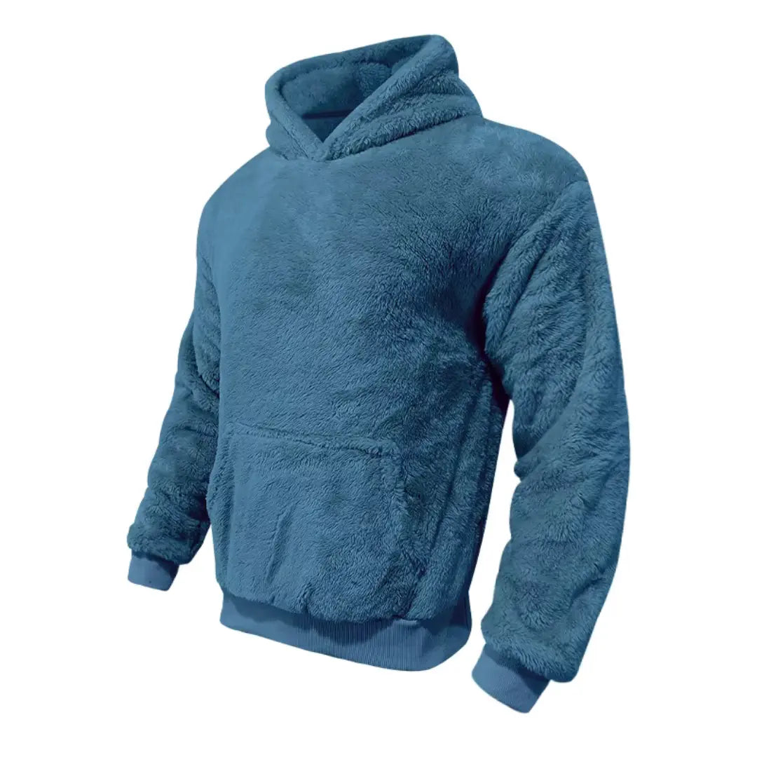 Cozy Fleece Hooded Sweatshirt With Pockets