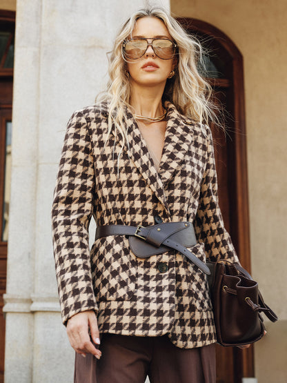 Classic Patterned Fit Blazer