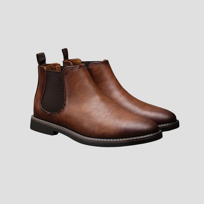 Men's Classic Black Leather Chelsea Boots - OutfitLondon