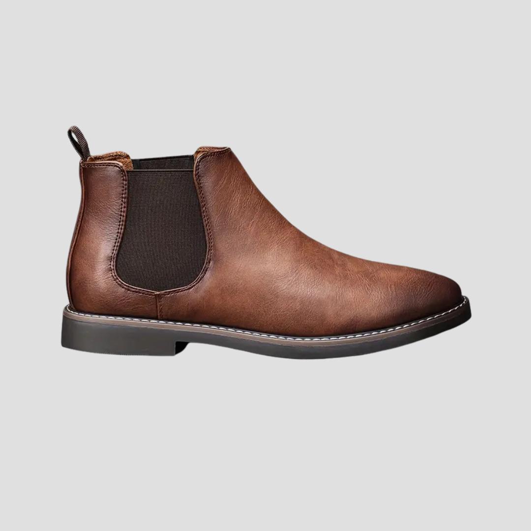 Men's Classic Black Leather Chelsea Boots