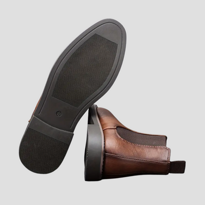 Men's Classic Black Leather Chelsea Boots