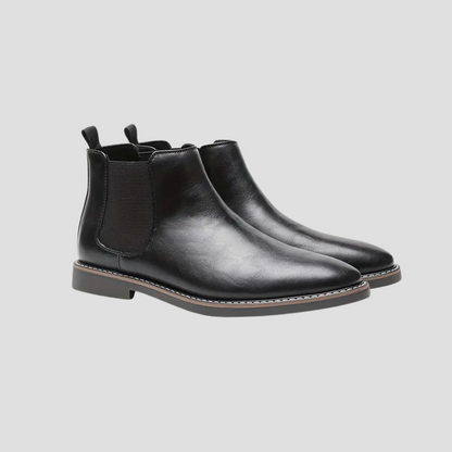 Men's Classic Black Leather Chelsea Boots