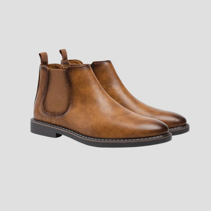 Men's Classic Black Leather Chelsea Boots