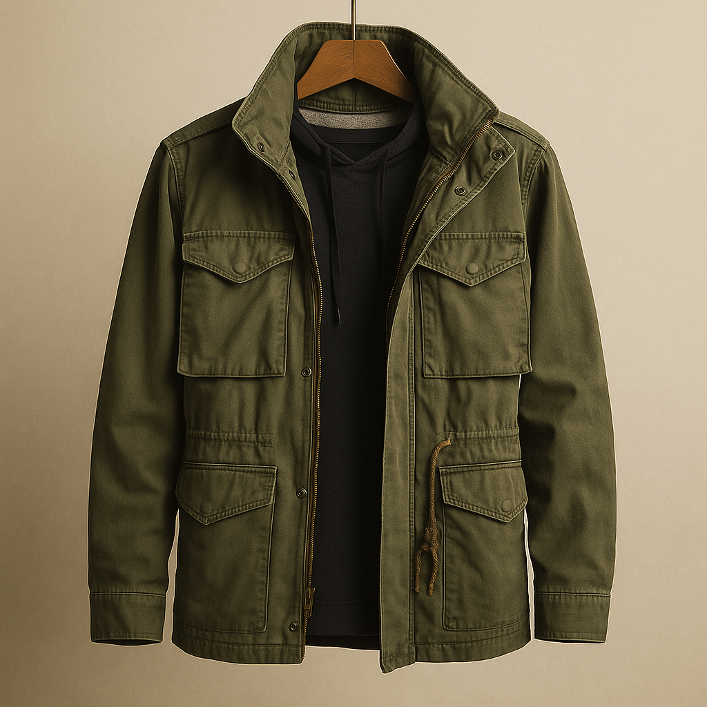 Men's Military Field Jacket Classic Cotton - OutfitLondon