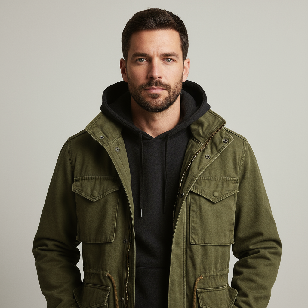 Men's Military Field Jacket Classic Cotton