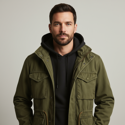 Men's Military Field Jacket Classic Cotton