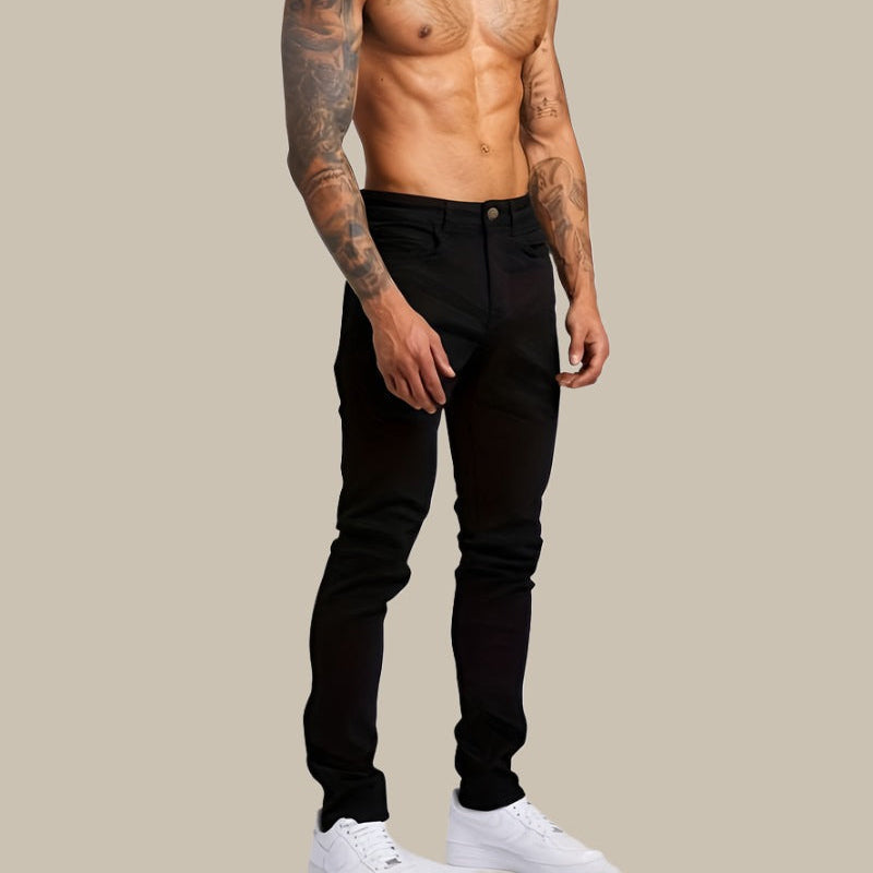 Men's Relaxed Fit Stretch Jeans with Comfortable Style
