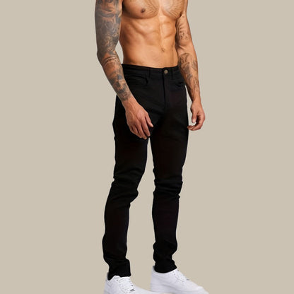 Men's Relaxed Fit Stretch Jeans with Comfortable Style