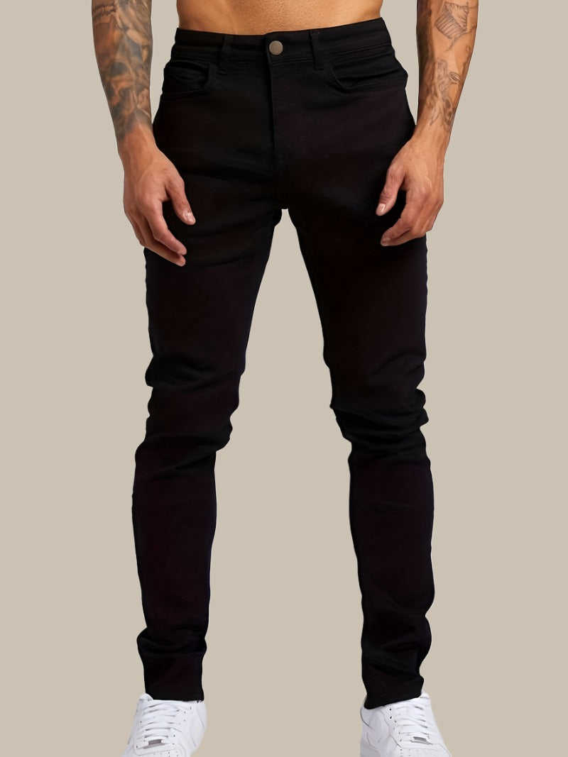 Men's Relaxed Fit Stretch Jeans with Comfortable Style