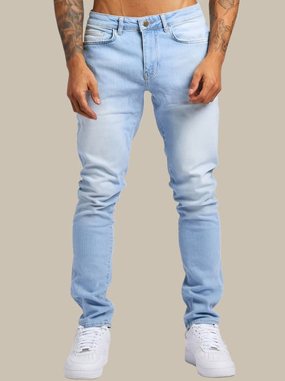 Men's Relaxed Fit Stretch Jeans with Comfortable Style