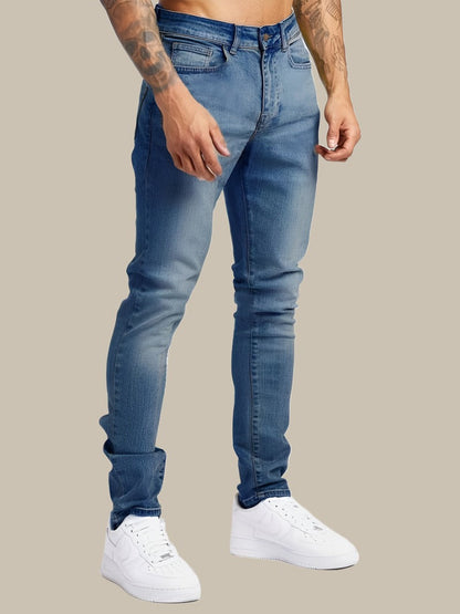 Men's Relaxed Fit Stretch Jeans with Comfortable Style