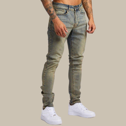 Men's Relaxed Fit Stretch Jeans with Comfortable Style