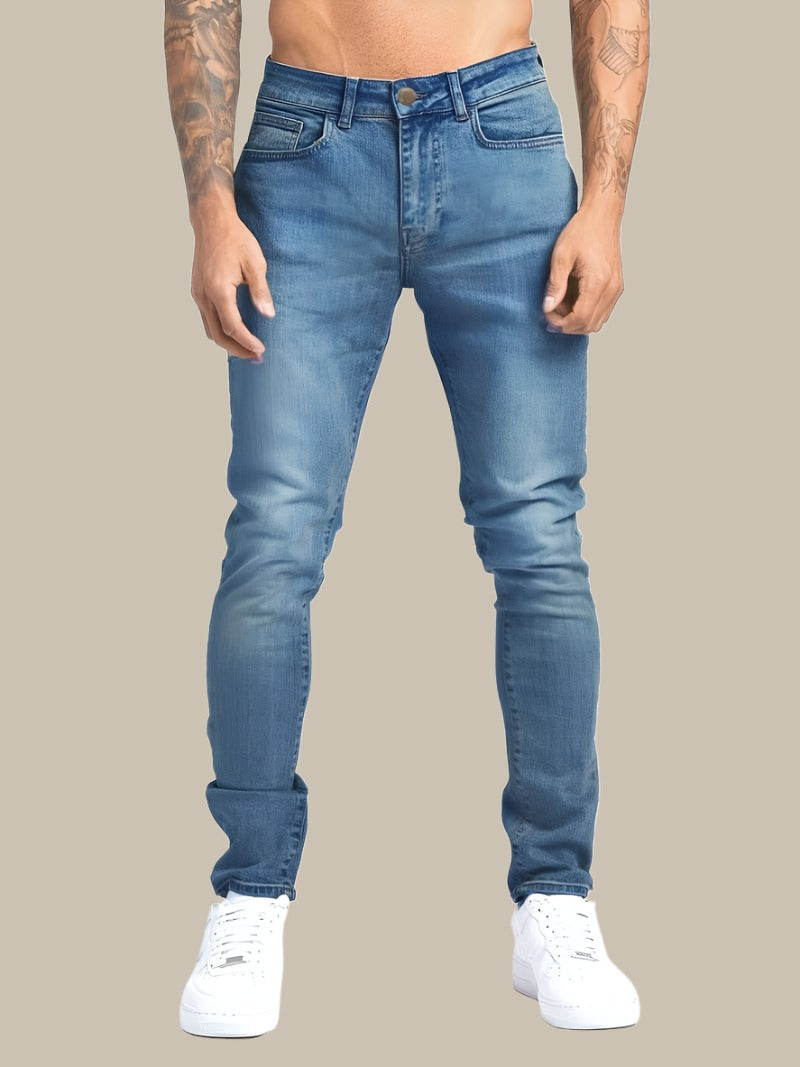 Men's Relaxed Fit Stretch Jeans with Comfortable Style
