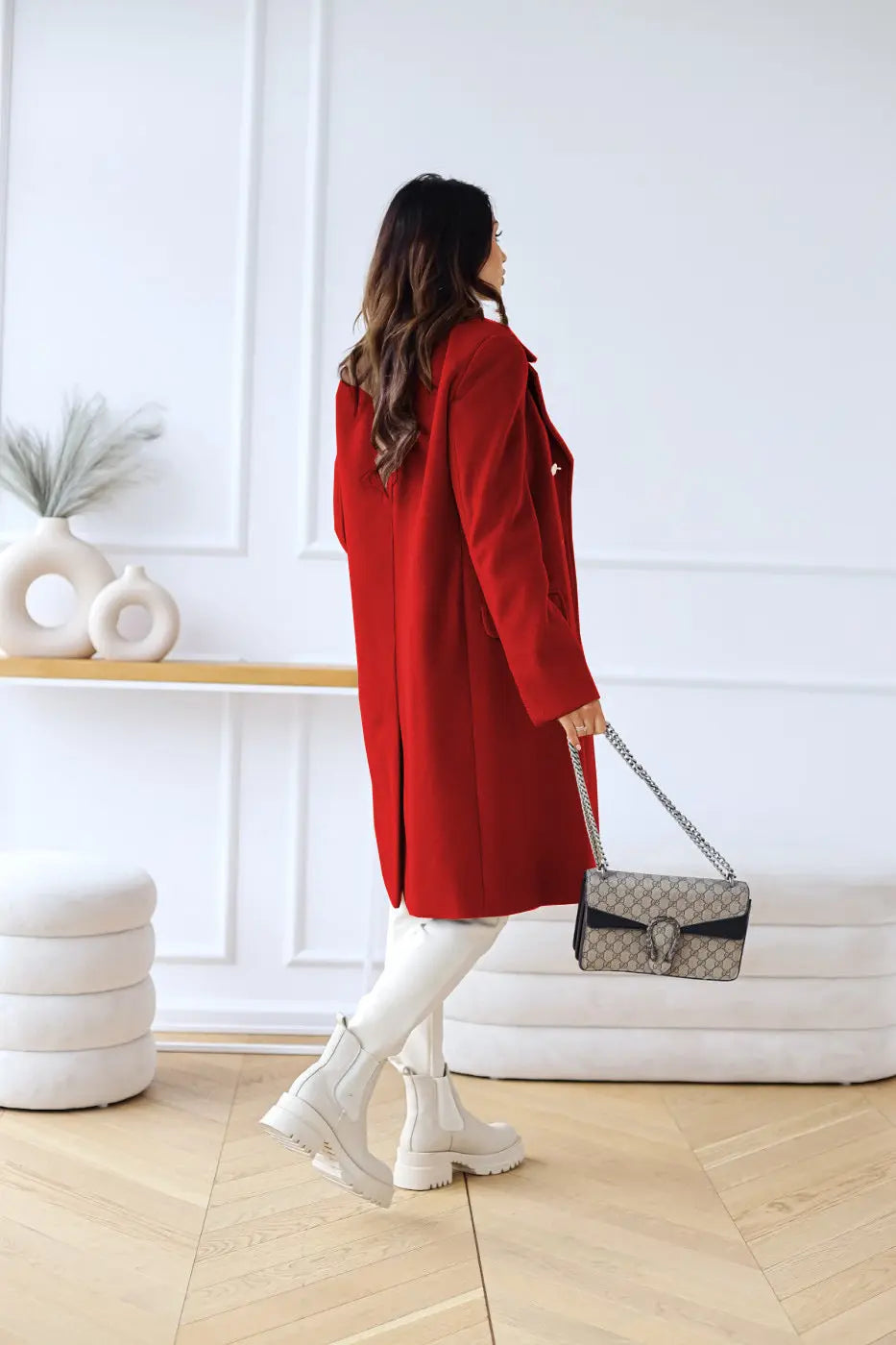 Women's Wool Double Breasted Coat