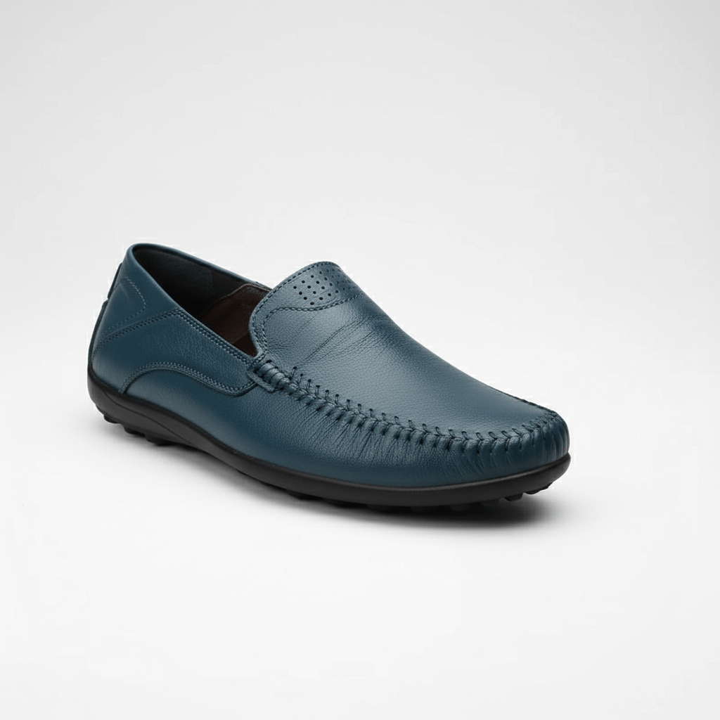 Comfortable Slip-On Loafers with Cushioned Footbed - OutfitLondon