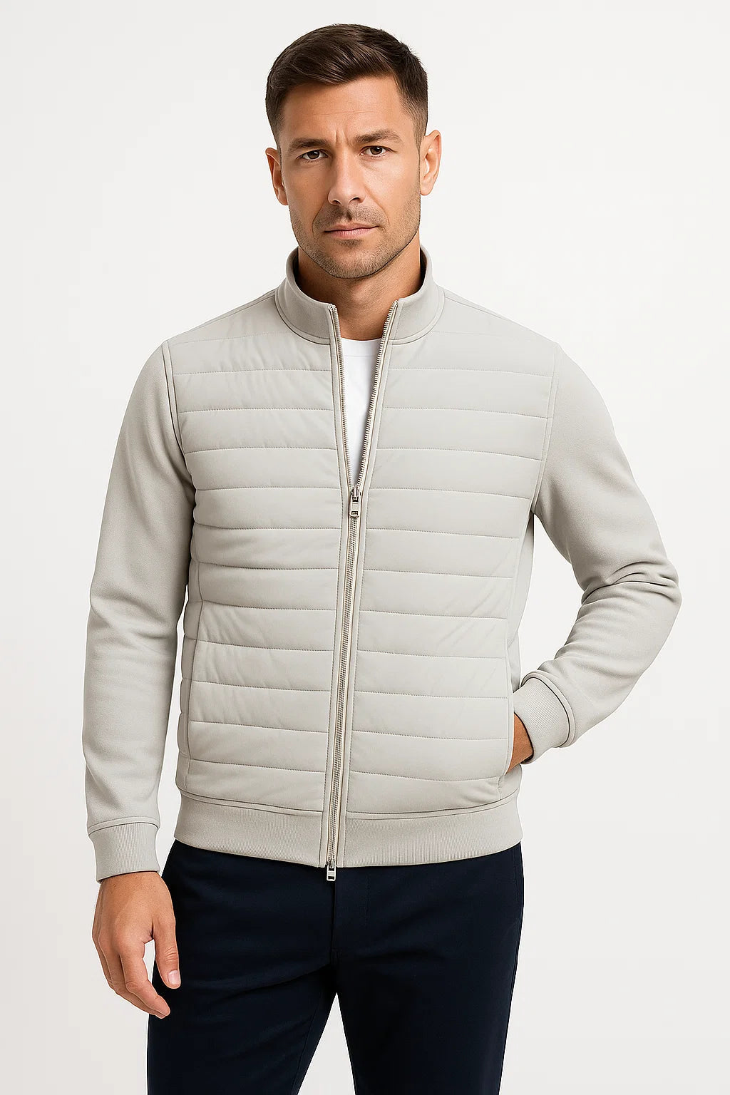 Men's Insulated Hybrid Casual Jacket