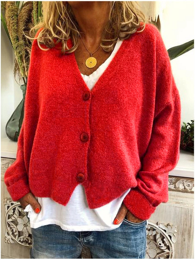 Soft Ladies V-Neck Winter Sweater