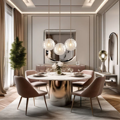 Clear Glass Orb Decoration - OutfitLondon