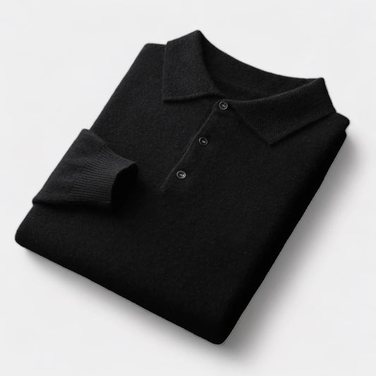 Comfortable Mens Wool Golf Shirt - Soft Style - OutfitLondon