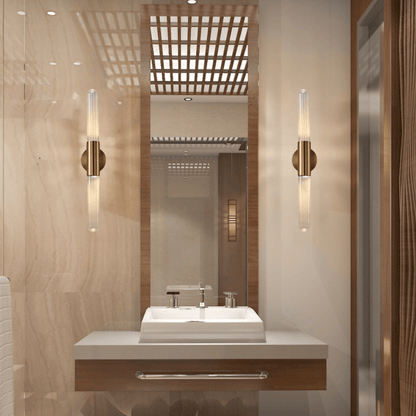 Elegant Glass Standing Lamp Modern Home Lighting - OutfitLondon