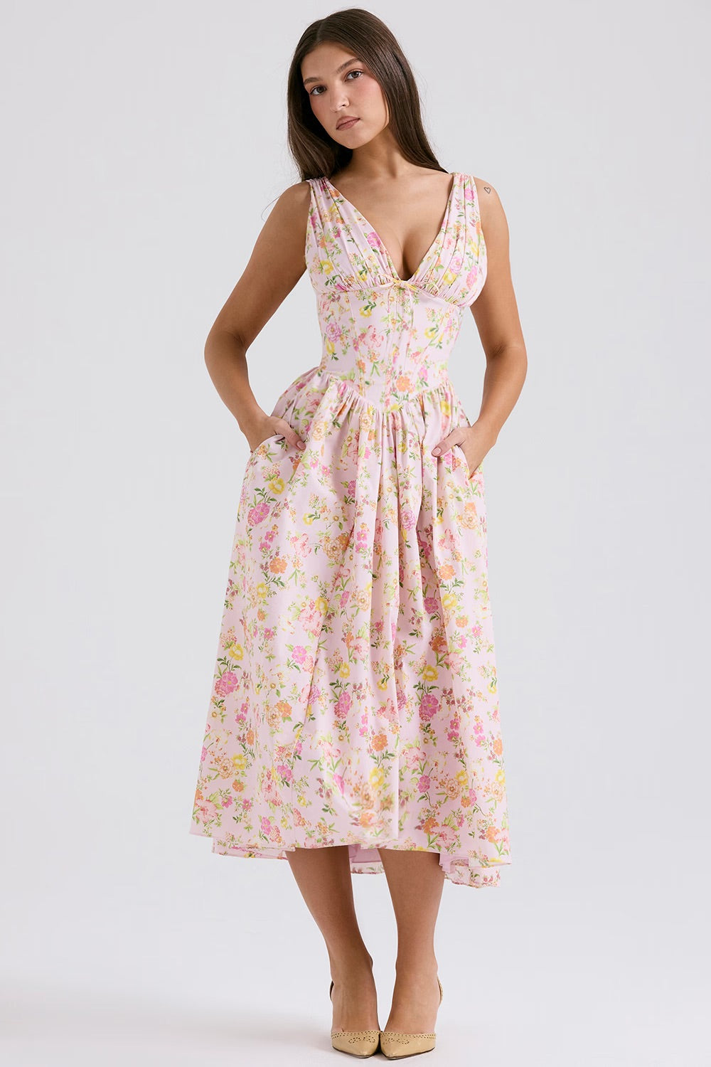 Vibrant Floral Women's Sundress