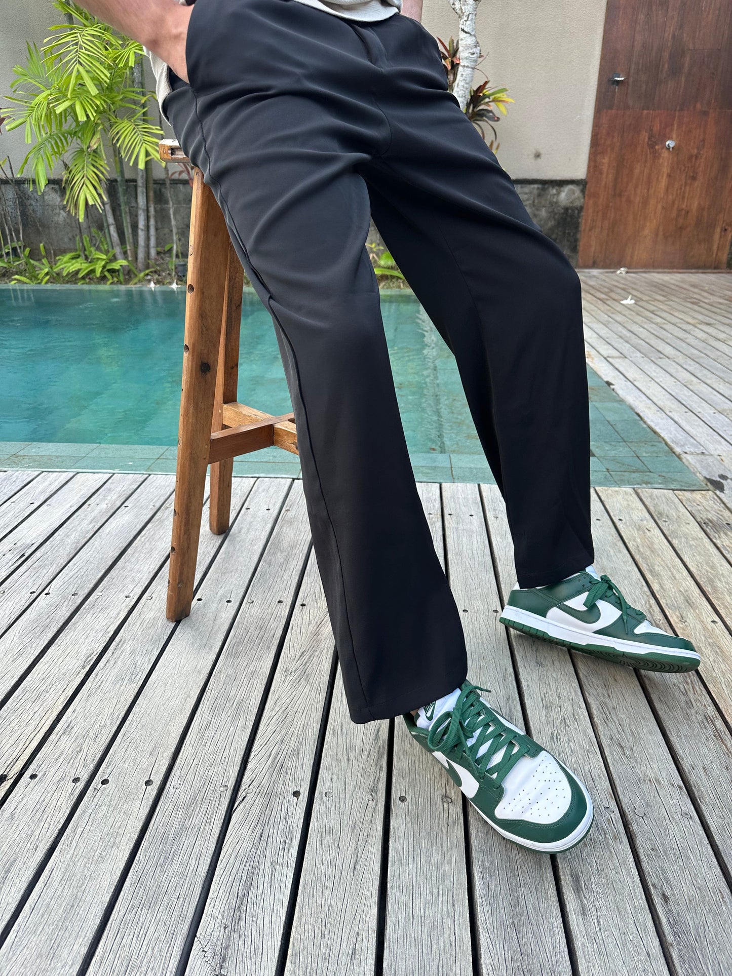 Classic Luxury Wide Leg Mens Pants