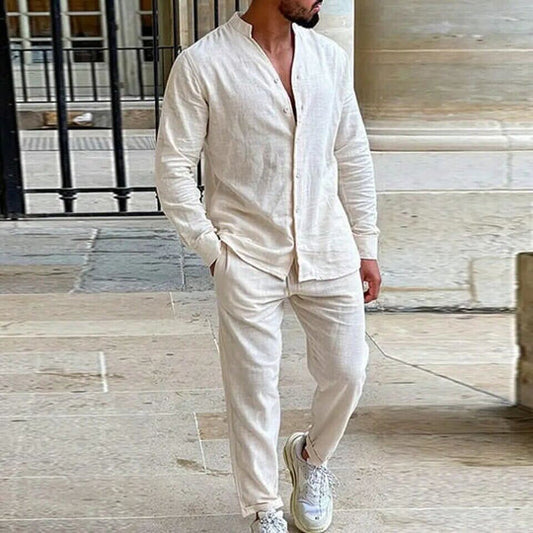 Natural Linen Clothing Set - OutfitLondon