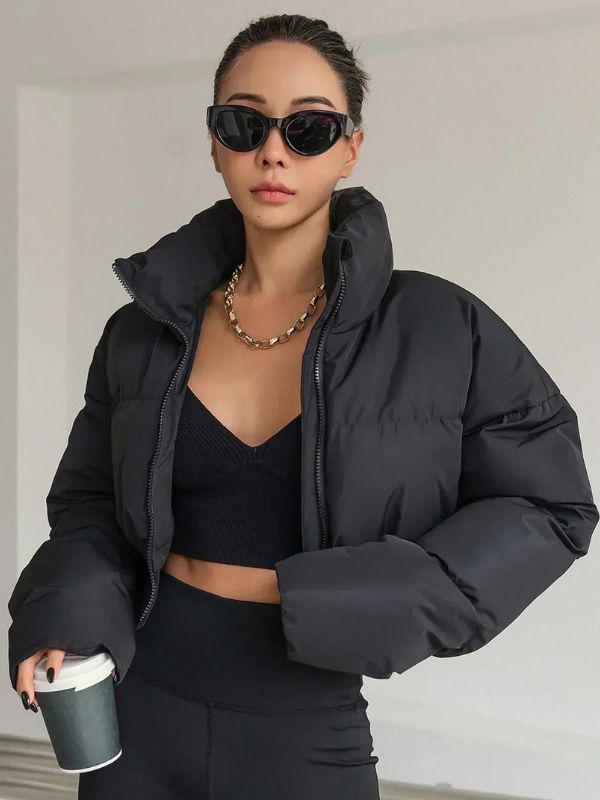 Warm Short Down Women's Jacket - OutfitLondon