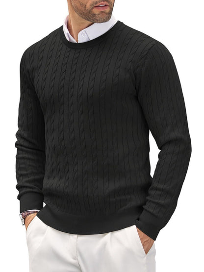 Men's Classic Fit Premium Crew Neck Pullover Sweater