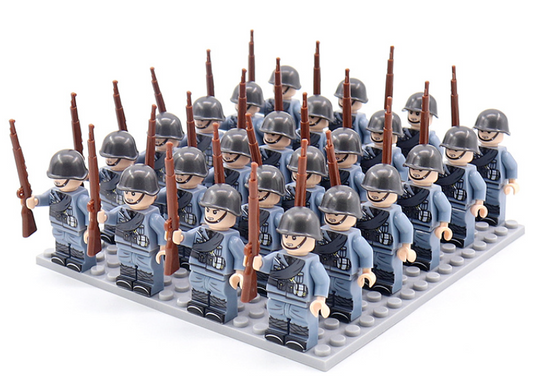 Historic War Military Building Brick Set Figures - OutfitLondon