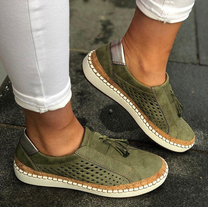 Comfortable Women's Knit Slip-On Sneakers