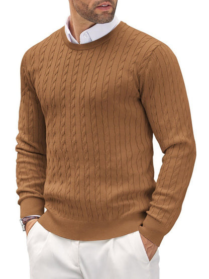 Men's Classic Fit Premium Crew Neck Pullover Sweater