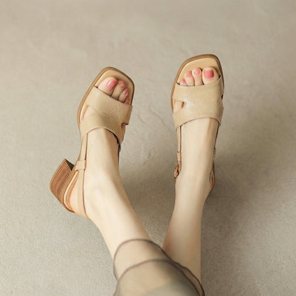 Elegant High Heel Open Toe Sandals