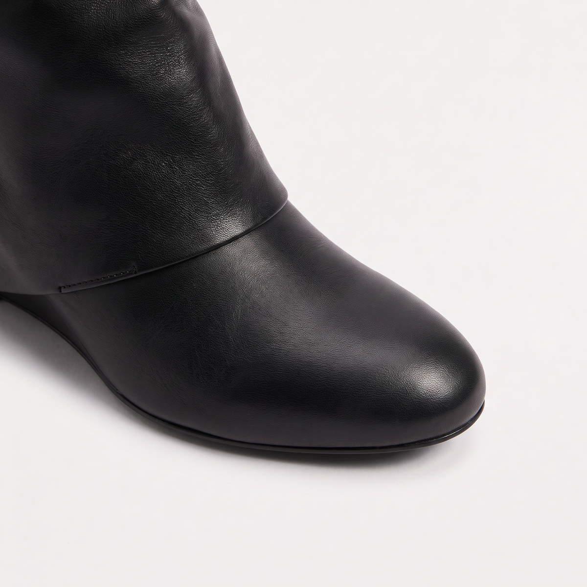 Women's Stylish Leather Fold-Over Knee-High Boots