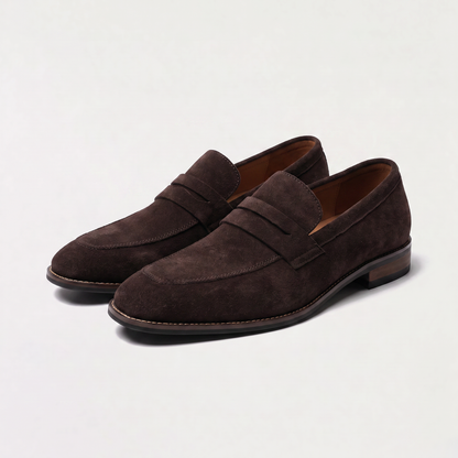 Men's Classic Nubuck Penny Loafers