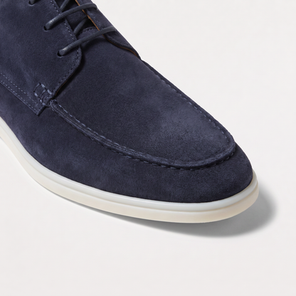 Men's Classic Suede Lace-Up Loafers