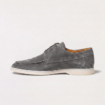 Men's Classic Suede Lace-Up Loafers