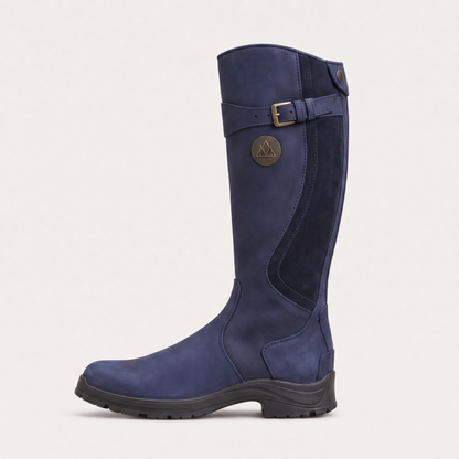 Women's Classic Waterproof Leather Knee-High Riding Boots