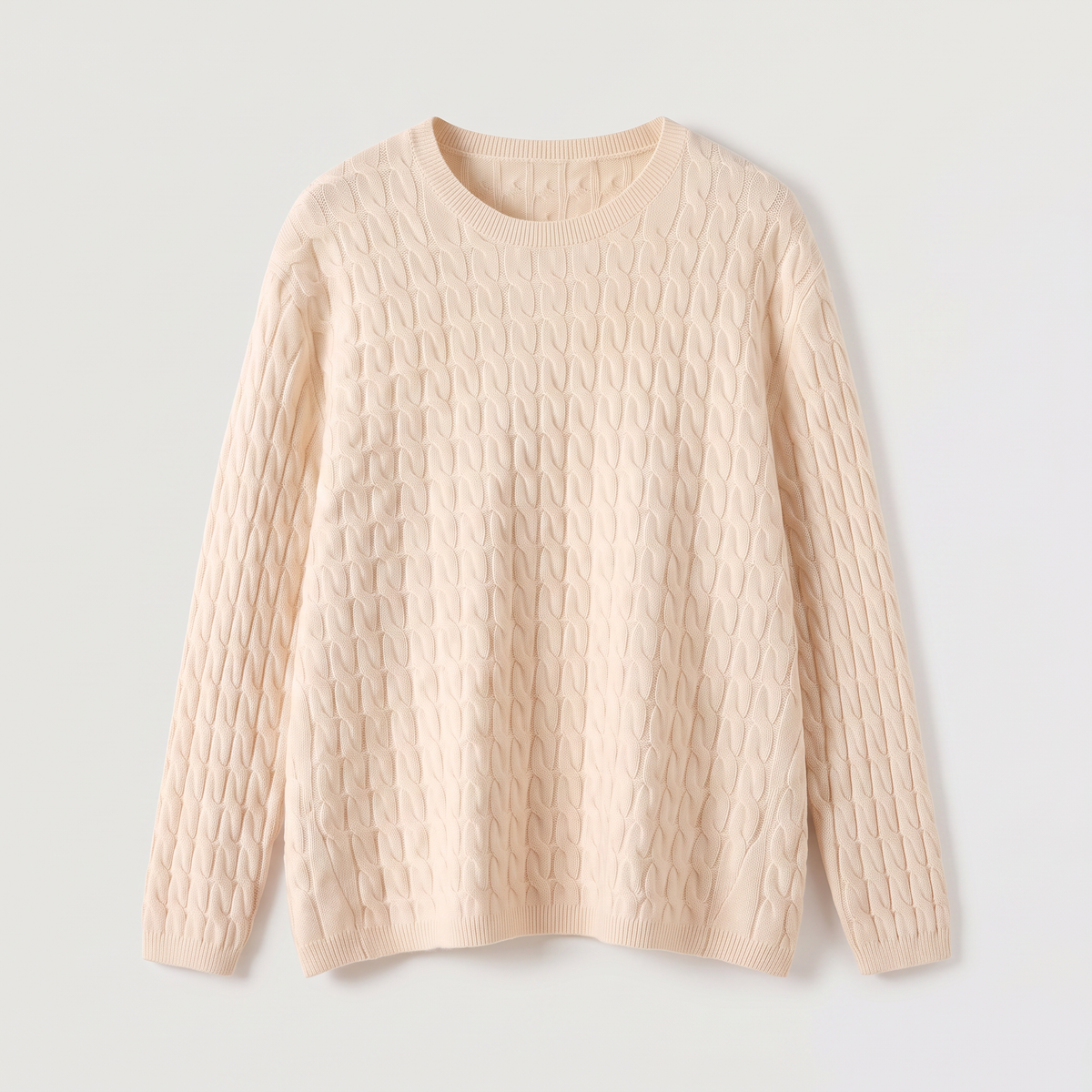 Women's Oversized Wool Cable Knit Jumper