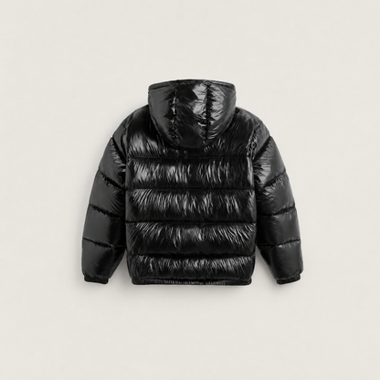 Women's Glossy Hooded Puffer Jacket