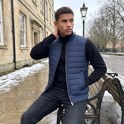 Men's Lightweight Quilted Full Zip Bodywarmer Vest