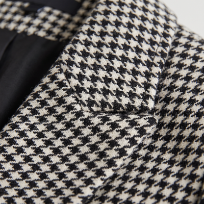 Women's Classic Wool Blend Double-Breasted Blazer