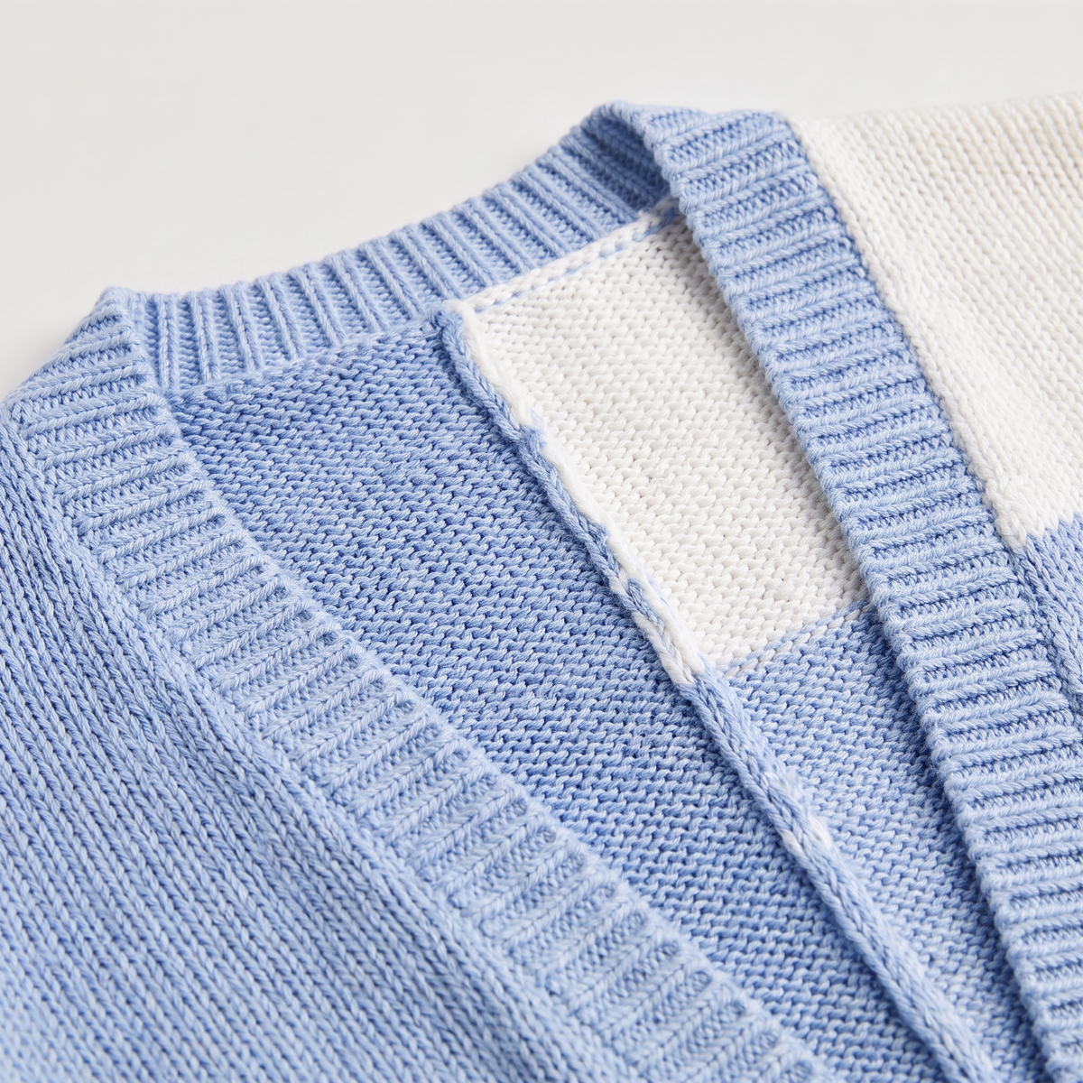 Women's Casual Open Front Cropped Knit Cardigan with Ribbed Cuffs