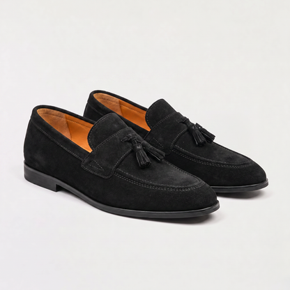 Men's Casual Suede Tassel Loafers Low Top Shoes